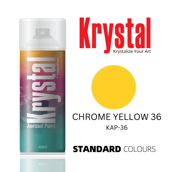 CHROME YELLOW 36, Krystal Spray Paint