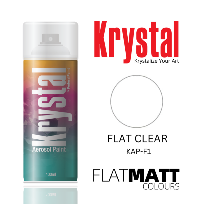 FLAT CLEAR F1, Krystal Spray Paint