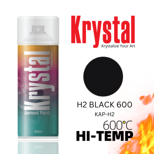 H2 BLACK 600, Krystal Spray Paint