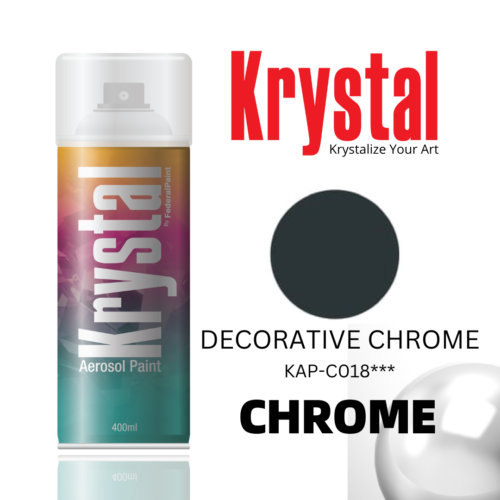 DECORATIVE CHROME C018, Krystal Spray Paint