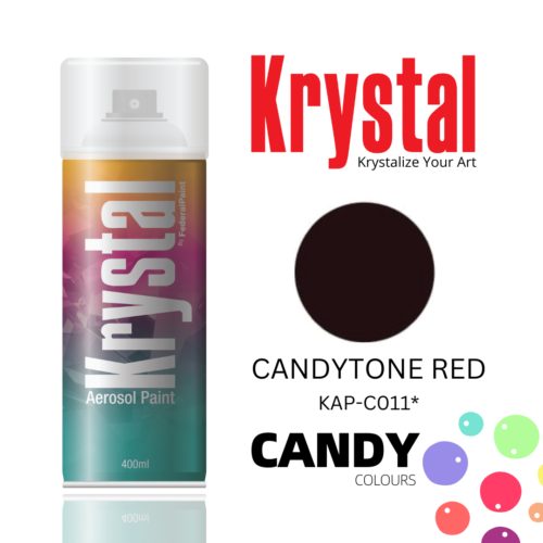 CANDYTONE RED C011, Krystal Spray Paint