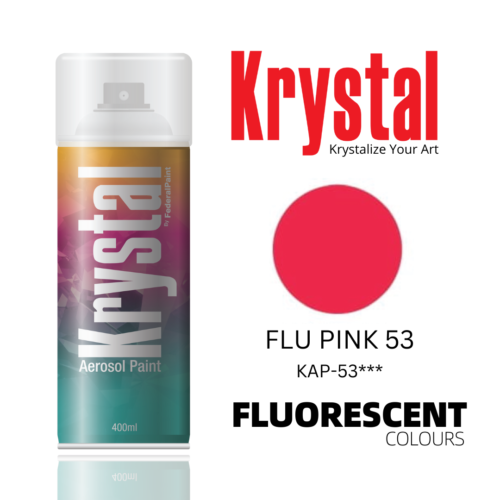 FLUORESCENT PINK 53, Krystal Spray Paint