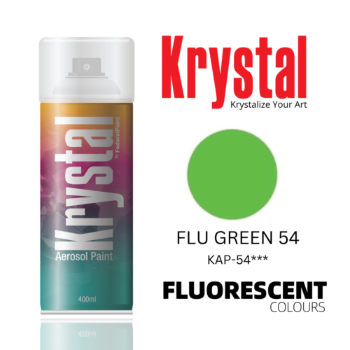 FLUORESCENT GREEN 54, Krystal Spray Paint
