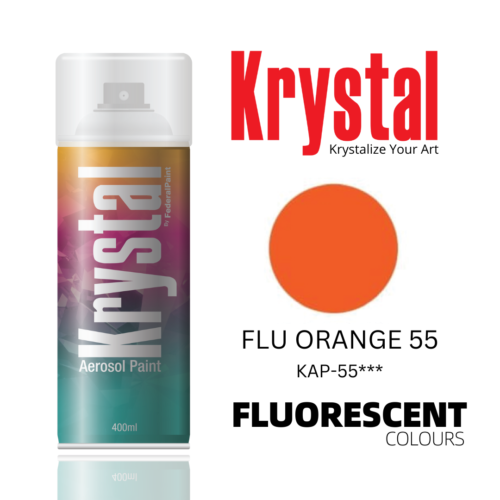 FLUORESCENT ORANGE 55, Krystal Spray Paint