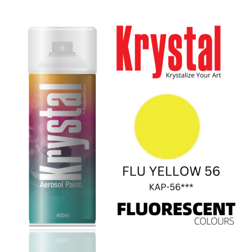 FLUORESCENT YELLOW 56, Krystal Spray Paint