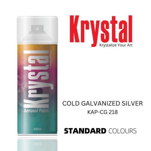 COLD GALVANIZED SILVER 218, Krystal Spray Paint